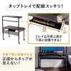 【アウトレット】ローデスク 座デスク 高さ可変 3段階可変 幅850mm 奥行520mm タップトレイ スライダー キャスター付き サブテーブル