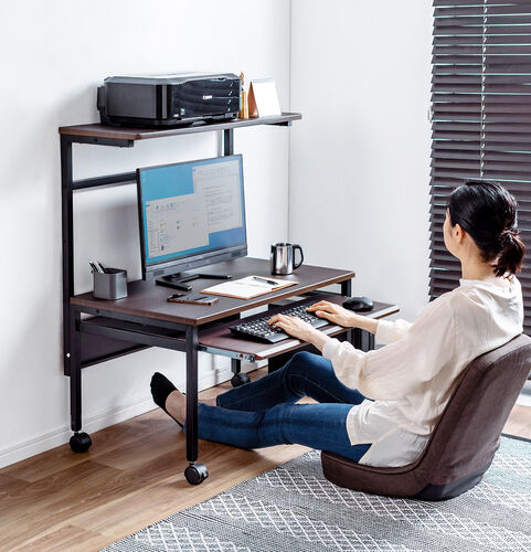 開店記念セール！！ ロータイプのシンプルデスク ローデスク（パソコン・ゲーミング・高さ調整・おしゃれ