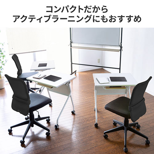 デスクチェア・イス(メッシュ・ミドルバック・ブラック) 150-SNC055BK