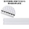 【アウトレット】折りたたみテーブル 省スペース W1520mm D455mm 樹脂天板 作業台 簡単組立 持ち運び 軽量 ホワイト