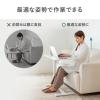 ソファサイドテーブル サイドテーブル ガス圧昇降テーブル 低床化キャスター 幅80cm 奥行40cm 昇降幅33cm ブラック