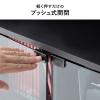 ゲーム機収納ラック ガラス扉 UVカット 可動棚×3枚 キャスター付き サイドワゴン 幅46.2×奥行き37×高さ90cm PS5/4 Switch 2 木目×ブラック