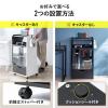 ゲーム機収納ラック ガラス扉 UVカット 可動棚×3枚 キャスター付き サイドワゴン 幅46.2×奥行き37×高さ90cm PS5/4 Switch 2 木目×ブラック
