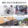 折りたたみテーブル 折りたたみデスク ミーティングテーブル 樹脂天板 屋外 軽量 幅122cm×奥行61cm×高さ74cm