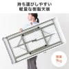 折りたたみテーブル 折りたたみデスク ミーティングテーブル 樹脂天板 屋外 軽量 幅122cm×奥行61cm×高さ74cm