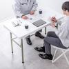 折りたたみテーブル 折りたたみデスク ミーティングテーブル 樹脂天板 屋外 軽量 幅122cm×奥行61cm×高さ74cm