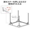折りたたみテーブル 折りたたみデスク ミーティングテーブル 樹脂天板 屋外 軽量 幅86cm×奥行86cm×高さ74cm