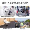 折りたたみテーブル 折りたたみデスク ミーティングテーブル 樹脂天板 屋外 軽量 幅86cm×奥行86cm×高さ74cm