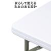 折りたたみテーブル 折りたたみデスク ミーティングテーブル 樹脂天板 屋外 軽量 幅86cm×奥行86cm×高さ74cm