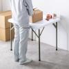 折りたたみテーブル 折りたたみデスク ミーティングテーブル 樹脂天板 屋外 軽量 幅86cm×奥行86cm×高さ74cm