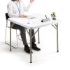 折りたたみテーブル 折りたたみデスク ミーティングテーブル 樹脂天板 屋外 軽量 幅86cm×奥行86cm×高さ74cm