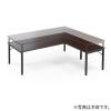 L字デスク L字型ローデスク パソコンデスク 木製 座デスク コーナーデスク 高さ可変5段階 幅120cm ホワイト
