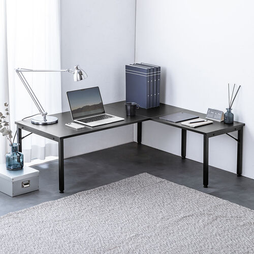 L字デスク L字型ローデスク パソコンデスク 木製 座デスク コーナー