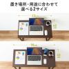 折りたたみデスク 折りたたみテーブル コンパクトデスク 省スペース リビング学習 幅90cm 奥行40cm ブラウン