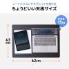 スタンディングデスク コンパクト ガス圧昇降 幅62cm 奥行43cm 高さ76～110cm キャスター付き 腰痛軽減 座りすぎ防止 ホワイト