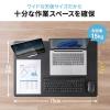 スタンディングデスク 上下昇降デスク ガス圧昇降 電源不要 昇降幅40cm 幅75cm 奥行50cm 腰痛軽減 ブラック