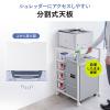 プリンタ台 シュレッダー収納ラック プリンタラック マルチラック オープンラック キャスター付 棚付 幅60cm×奥行60cm×高さ90cm