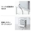 プリンタ台 シュレッダー収納ラック プリンタラック マルチラック オープンラック キャスター付 棚付 幅60cm×奥行60cm×高さ90cm