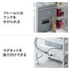 プリンタ台 シュレッダー収納ラック プリンタラック マルチラック オープンラック キャスター付 棚付 幅60cm×奥行60cm×高さ90cm