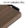 パソコンラック パソコンデスク [幅75] キーボードスライダー 木目調 ブラウン 有孔ボード コンパクト 収納棚付 棚組み替え キャスター付 サブテーブル付 ブラック