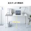パソコンデスク デザインデスク ワークデスク 作業台 大理石調 幅120cm 奥行60cm