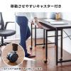 【アウトレット】キャスター付きサブデスク 脇机 パソコンデスク 作業台 デスク幅拡張用 高さ調節可能 幅90cm 奥行35cm 高さ64cm/70cm ホワイト