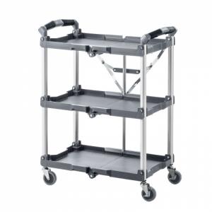 折りたたみカート3段式(総耐荷重:60kg・W665×D435×H845mm)