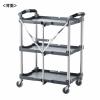 折りたたみカート3段式(総耐荷重:60kg・W665×D435×H845mm)