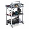 折りたたみカート3段式(総耐荷重:60kg・W665×D435×H845mm)
