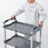 折りたたみカート3段式(総耐荷重:60kg・W800×D500×H1035mm)
