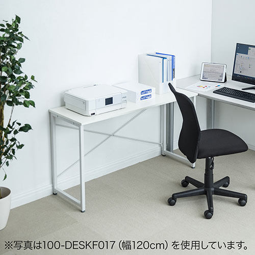 定価24000円！シンプルデスク 永井興産 デスク 幅85cm 木目調 スチール （ 机 パソコンデスク