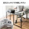 【アウトレット】 サブデスク シンプルデスク専用サブデスク L字デスク ブラック 幅35cm 奥行60cm ねじ固定