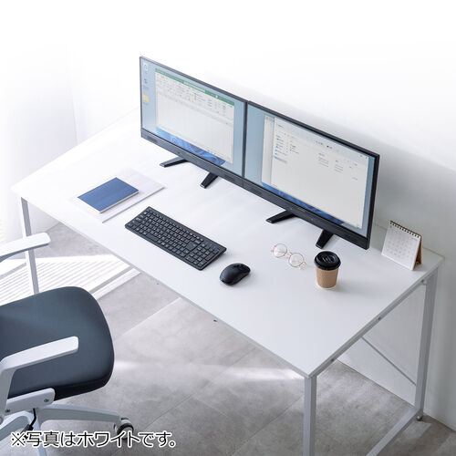 ワークデスク（シンプル・ホワイト・ゲーミングデスク・平机・作業台・木製・幅180cm・奥行60cm） EZ1-DESKF007 |  激安通販のイーサプライ