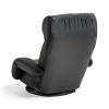 回転座椅子(ポケットコイル・レバー式リクライニング仕様・リクライニング連動肘掛け・ヘッドレスト・ランバーサポート・ブラック)