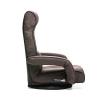 回転座椅子(ポケットコイル・レバー式リクライニング仕様・リクライニング連動肘掛け・ヘッドレスト・ランバーサポート・ブラウン)