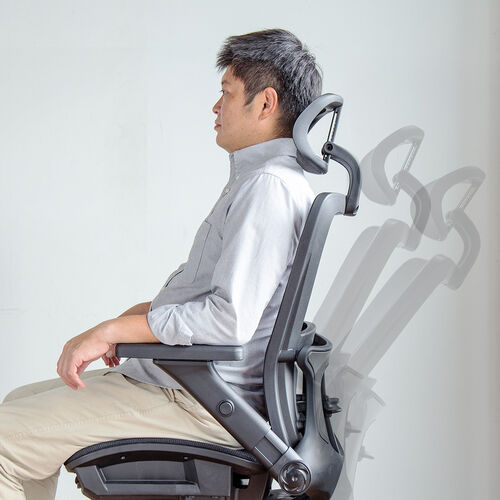 組立簡単】メッシュチェア シンクロロッキング ロッキング固定 跳ね