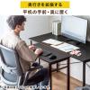 【アウトレット】キャスター付きサブデスク 脇机 パソコンデスク 作業台 高さ調節可能 幅70cm 奥行35cm 高さ64cm/70cm ホワイト