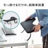 【アウトレット】後付けリストレスト(肘置き台・ワンタッチ取り付け・エルゴノミクス・幅60cm・ブラック)