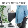 【アウトレット】後付けリストレスト(肘置き台・ワンタッチ取り付け・エルゴノミクス・幅60cm・ブラック)