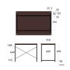 【アウトレット】シンプルデスク ワークデスク モニターアーム対応 幅90cm 奥行60cm ブラック