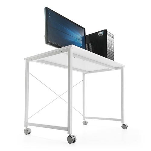 シンプルワークデスク 幅90cm×奥行60cm✕高さ70cm シンプルデスク(幅90cm・奥行60cm・高さ70cm・キャスター付き