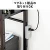【アウトレット】シェルフ 収納棚 オープンラック シェルフラック 上下分割 シンプルデスク フック付き 幅60cm 奥行き30cm ブラック