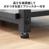 【アウトレット】シェルフ 収納棚 オープンラック シェルフラック 上下分割 シンプルデスク フック付き 幅60cm 奥行き30cm ブラック