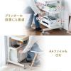 【アウトレット】パソコンデスク 幅55cm 省スペース 収納棚 勉強机 ゴムキャスター 収納ラック