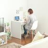 【アウトレット】パソコンデスク(横幅100cm×奥行60cm・木製・ワークデスク・ライティングデスク・テレワーク・在宅勤務・ホワイト)