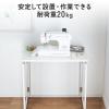 【アウトレット】折りたたみデスク 折りたたみテーブル コンパクトデスク 省スペース 幅73cm 奥行40cm ホワイト