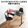 【アウトレット】シンプルデスク 幅120cm×奥行60cm 高さ変更可能 高さ57～78cm バイカラー アジャスタ