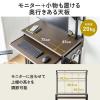 【アウトレット】パソコンラック 幅75cm キーボードスライダー ホワイト 有孔ボード コンパクト 収納棚付 棚組み替え キャスター付 サブテーブル付 ホワイト