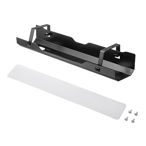 ダブルケーブルトレー　机ケーブル整理 ケーブルトレー 配線受け ケーブルオーガナイザー デスク固定