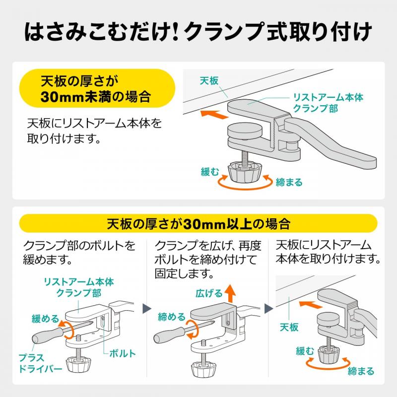 アームレスト リストレスト 取り付け方法説明書付き - チェア